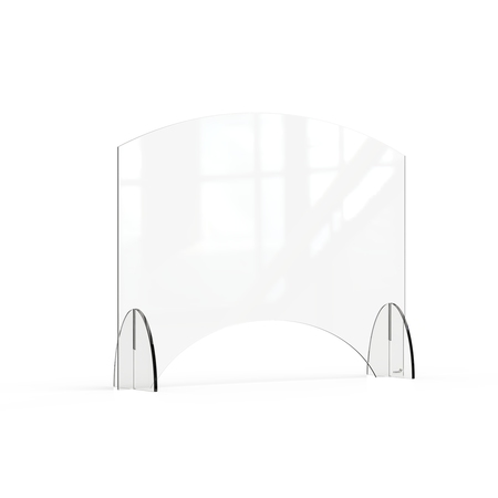 ROSSETO SERVING SOLUTIONS Avant Guarde 36x28 Acrylic Sneeze Guard with Pass-Through Window, 1 EA AG010